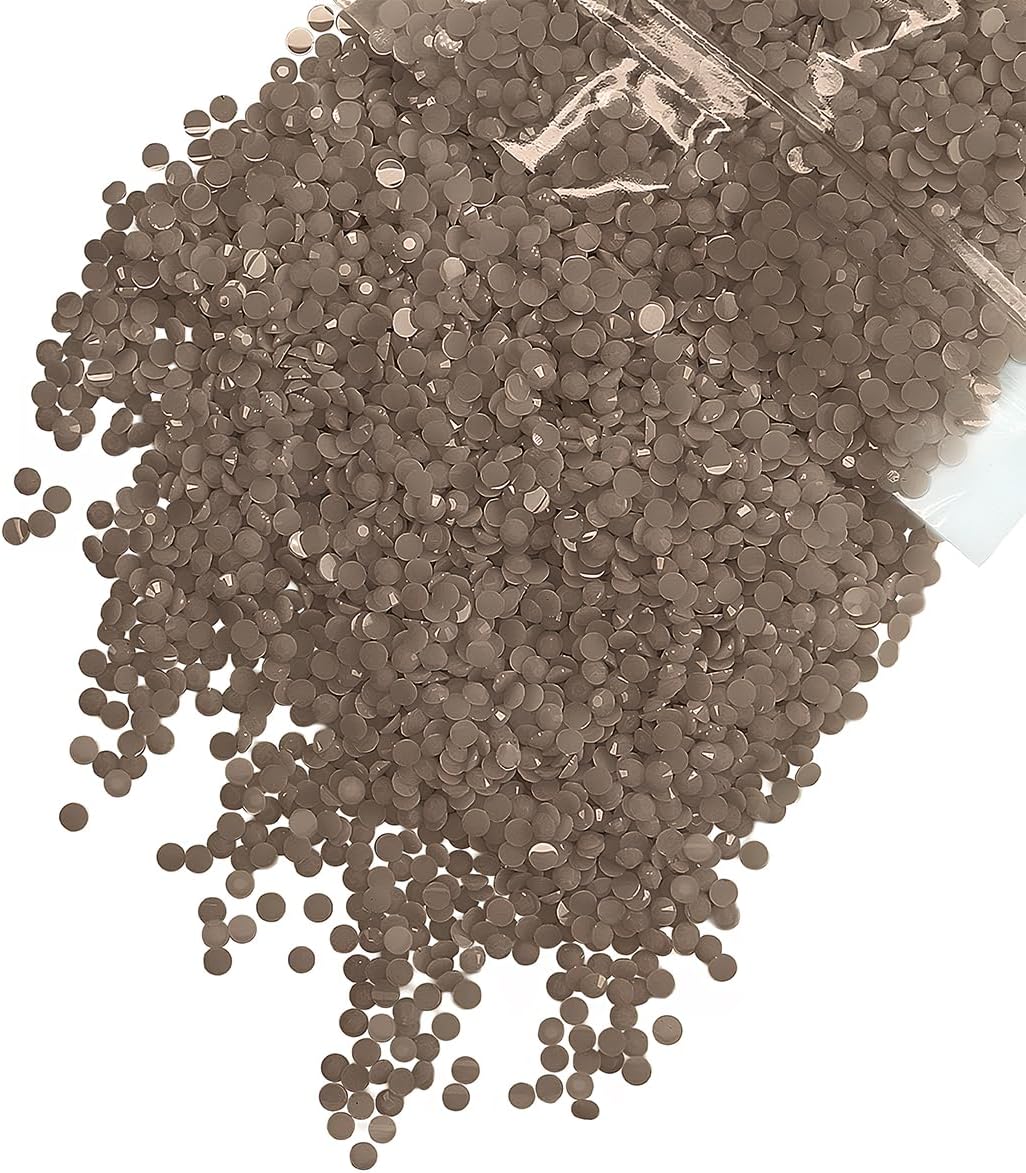 Amazon.com: qiipii 2800PCS 4mm Solid Brown Resin Rhinestones for ...