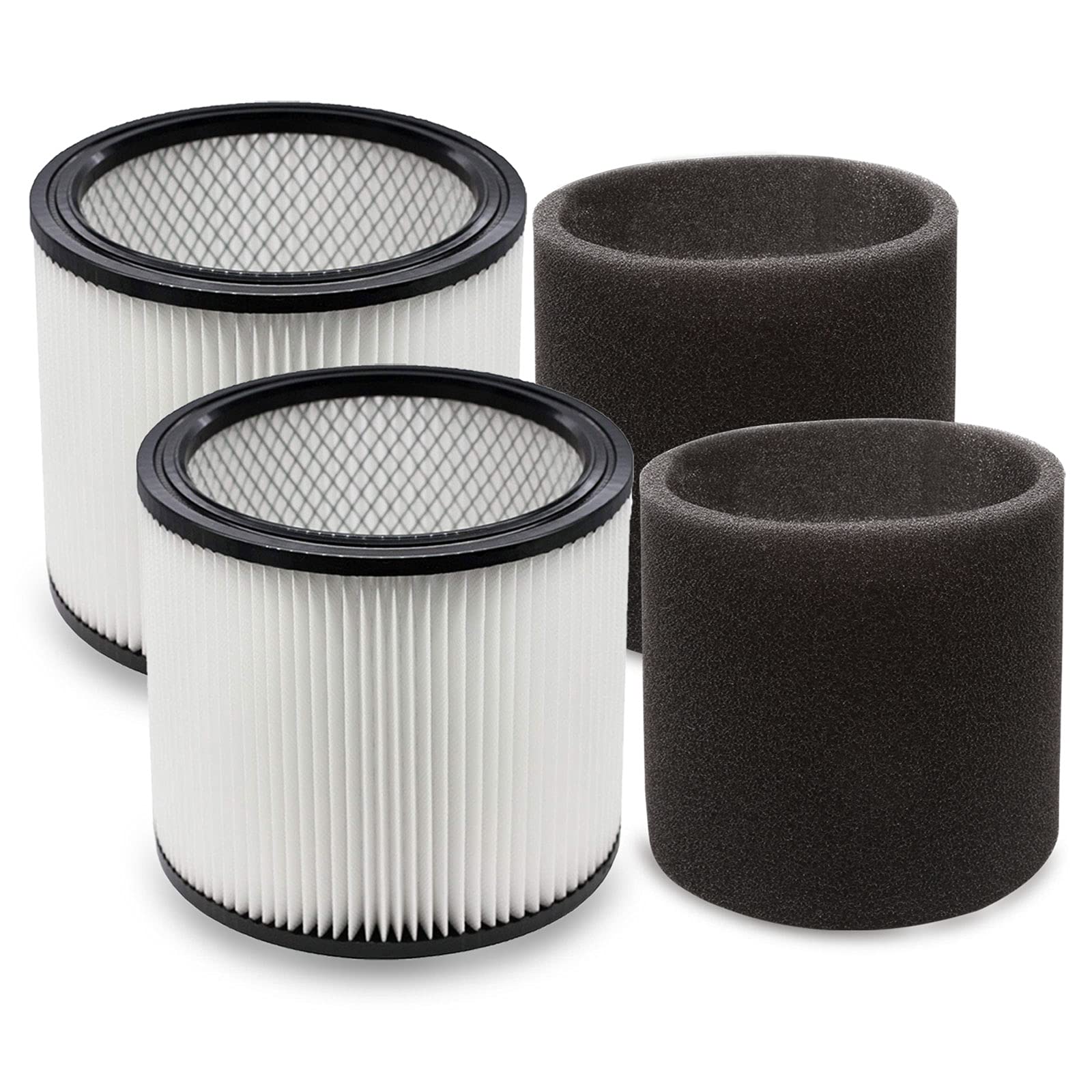 Amazon.com: YUEFENG Filtro 90304 y funda de espuma 90585 compatible con Shop -Vac 5 galones y hasta aspiradora húmeda/seca, en comparación con la parte  90304, 90585 (2+2) : Herramientas y Mejoras del Hogar