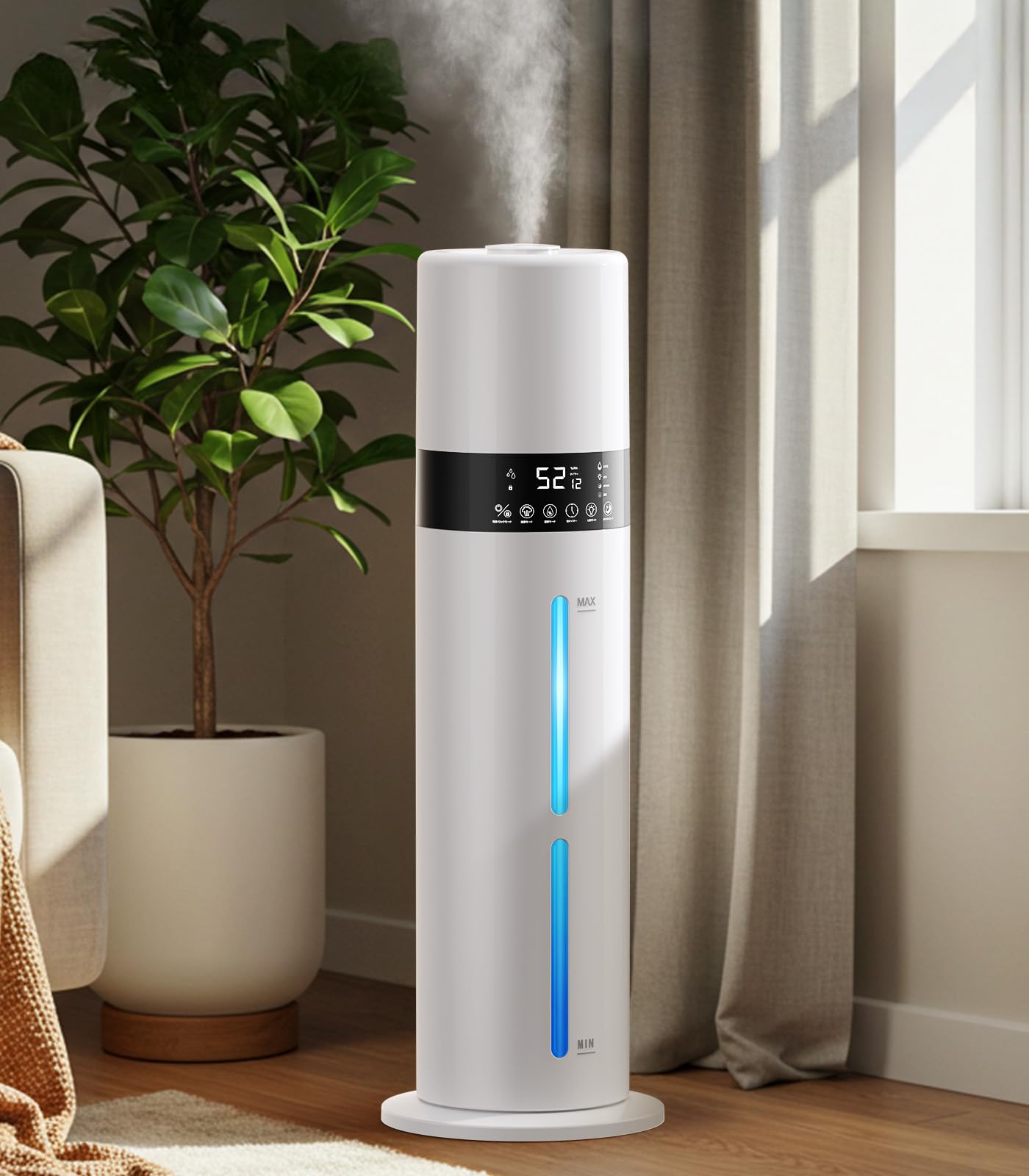 Amazon.co.jp: 加湿器 大容量 8L 6~35畳対応 【銀イオン素材&次亜塩素