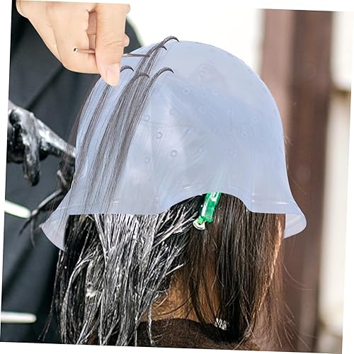 Reusable Silicone Hair Dye Cap with Hook - Salon Quality