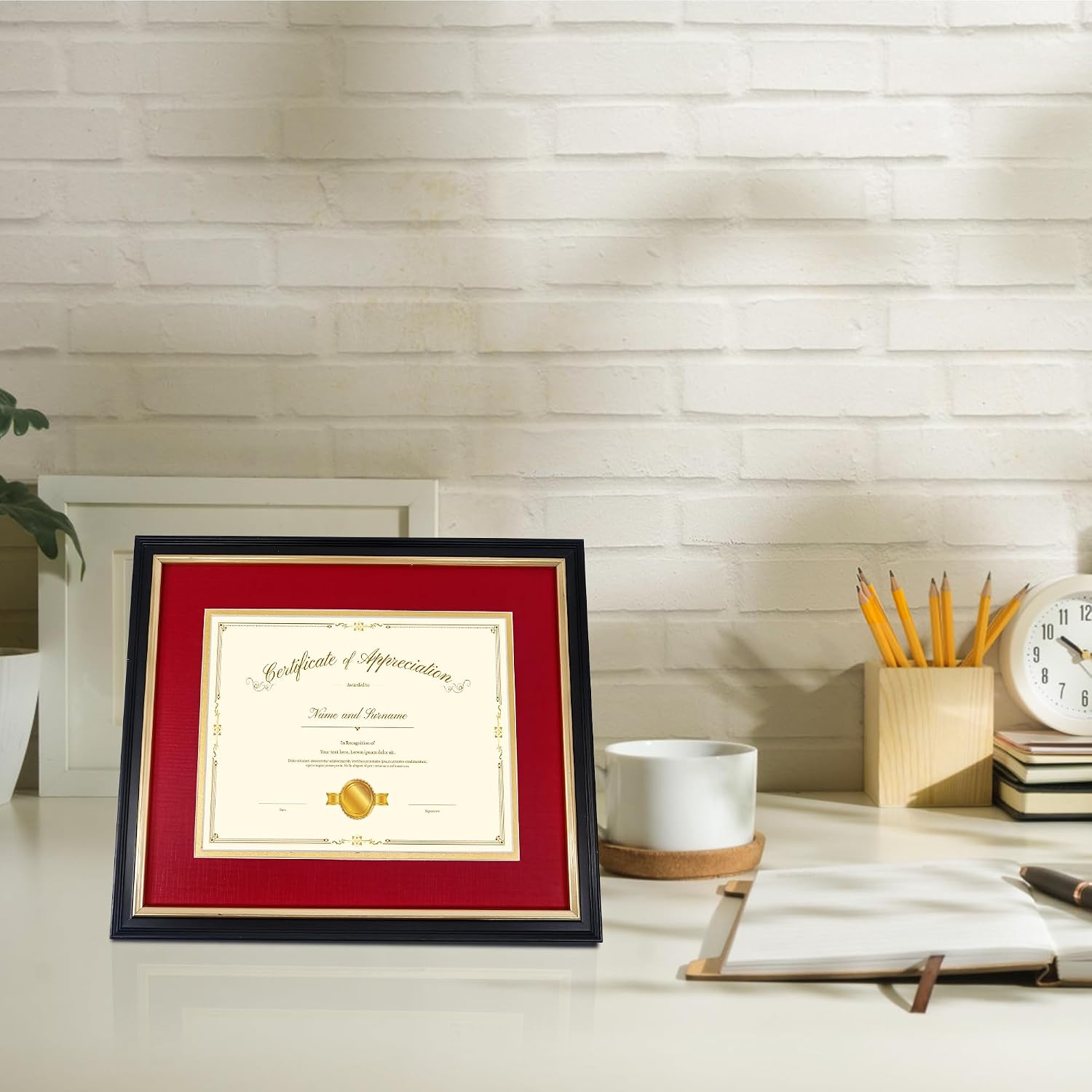 10x12 Diploma/Picture Frame for 7x9 Certificate with Double Mat