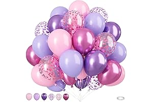Pink and Purple Balloons: Festive Decorations for Special Occasions