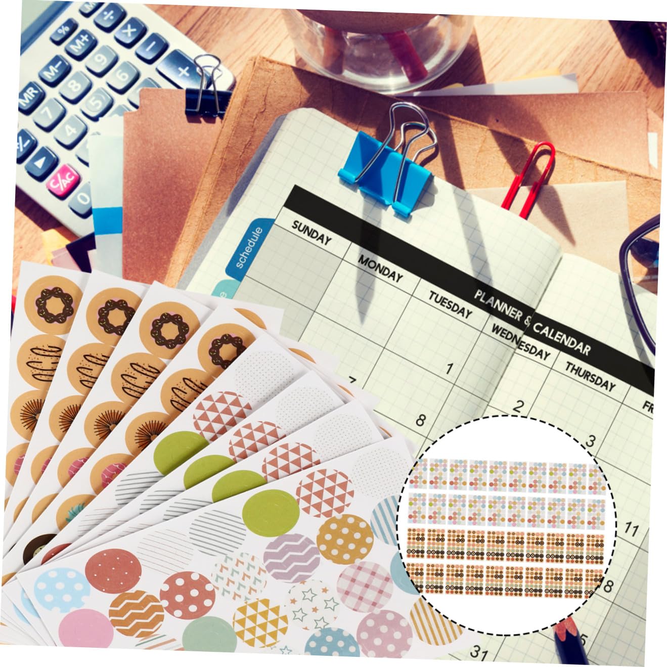 Angoily 3 Set Etichette Adesive Per Carta Stickers Colorati Per Sciolti Facili Applicare E Rimuovere Assortito Pratici Per Scuola E Ufficio 40 Fogli*3