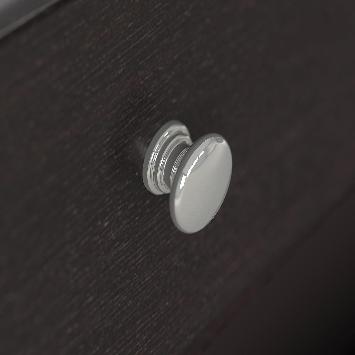 Close-up of Bush Furniture Cabot Standing Desk drawer knob