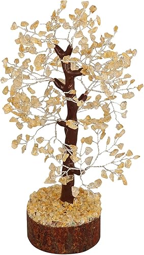 Miniatura 9 de YATHABI Citrino - Árbol de piedras preciosas - Árbol de dinero Feng Shui - Árbol de cristal para energía positiva - Piedra de cristal de dinero -