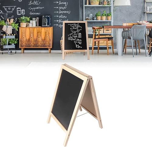 Miniatura 7 de Jeanoko Caballete para niños, caballete para niños, doble cara, plegable, grande, espacio de pintura, estructura de álamo, caballete de madera, 9.8