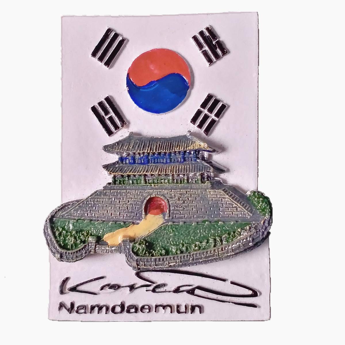Muyu Magnet Colorful 3D Namdaemun Seoul Korea Fridge Magnet Souvenir Gift,Home & Kitchen Decoration Magnetic Sticker Seoul Korea Refrigerator Magnet