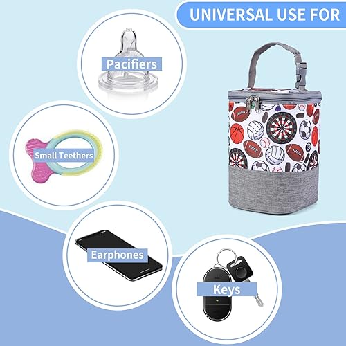 Miniatura 3 de GOGOSO Bolsa para biberones con enfriador de bolsa de hielo, bolsa aislada para mamá que trabaja, enfriador de leche materna para hasta 4 botellas