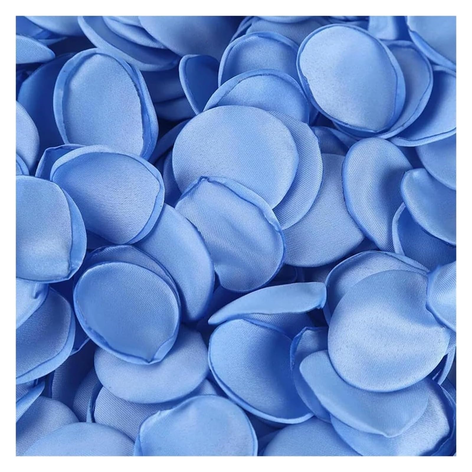 CYJAZNHH Artificial Silk Rose Petals Multicolor 5cm X 5cm 100-300 Pcs(Blu,300pcs)