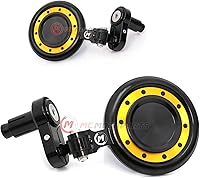 Vista 6 de MC MOTOPARTS Espejos de extremo de barra REACTOR plateados compatibles con FZ1 FZ6 Fazer 600 S FZ8 Fazer MT07 MT09 XJ6 Diversion 17 18