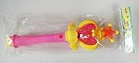 Vista 4 de SUMI Sailor Moon Pink Chibi Wand Stick Chibi Moon Cosplay disfraz estilo varita sonido y brillo