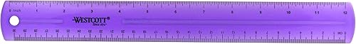 Westcott Jeweltone Règle en plastique, 30,5 cm violet