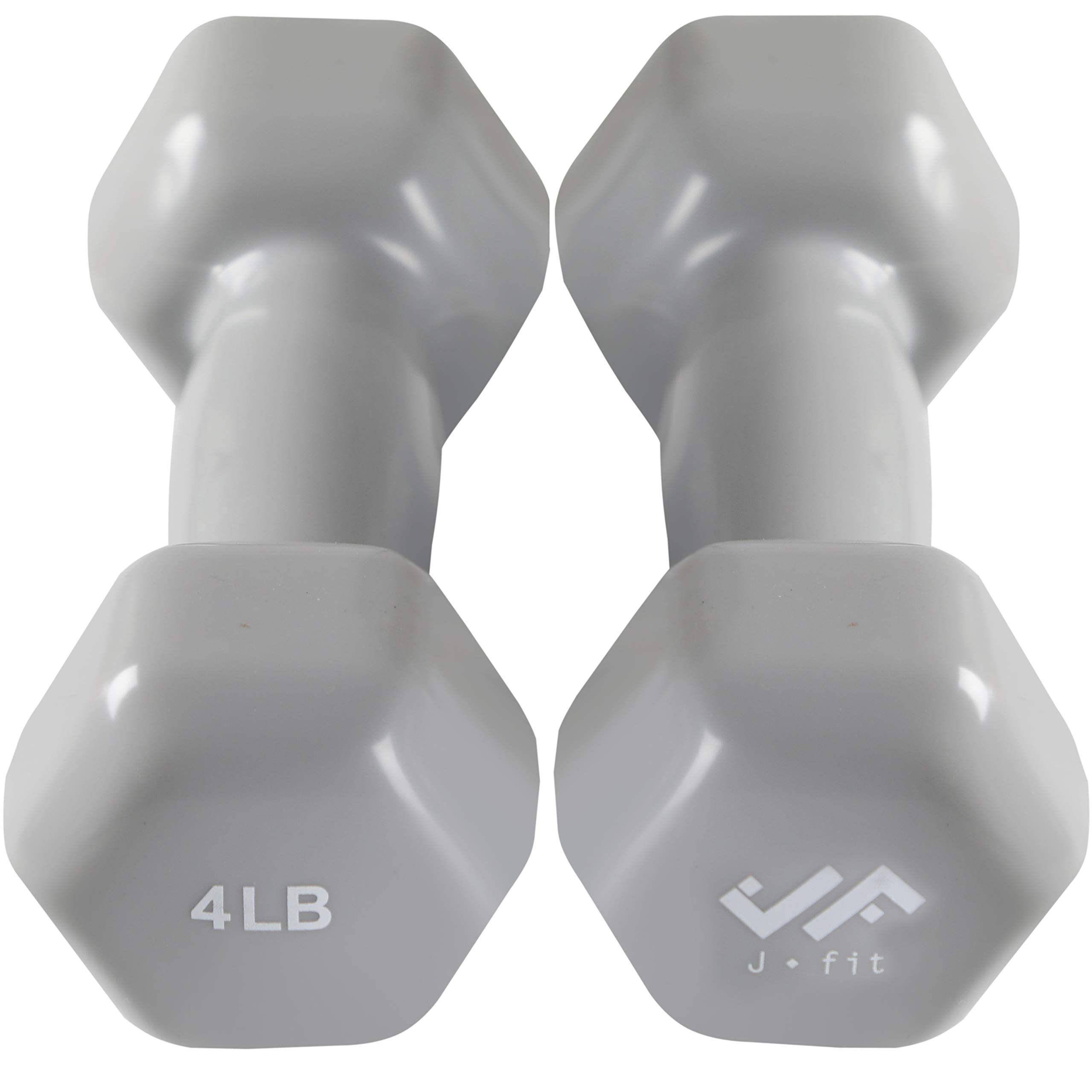 JFIT Vinyl Dumbbell (Set of 2), 4 LBS