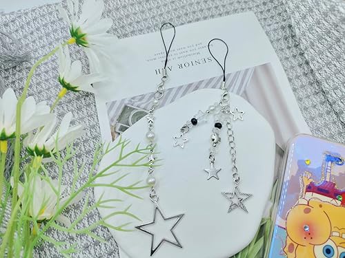 Miniatura 4 de Meefisher Bonito dije para teléfono Y2K, accesorios estéticos con diseño de mariposa y corazón, cordón para bolsa, bolso, mochila, cartera,