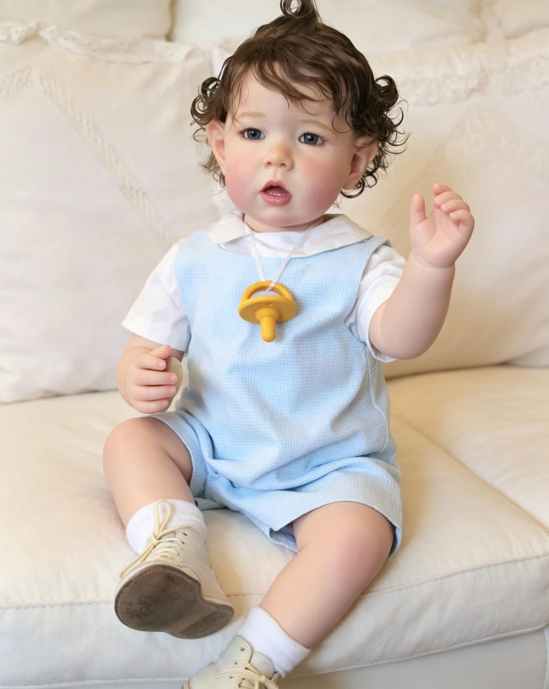 RXDOLL Realistyczne lalki Reborn Baby Dolls na całe ciało, winylowe, chłopiec, 50 cm, silikonowa lalka noworodka, możliwość anatomicznie poprawne, prawdziwe życie lalki dla dzieci w wieku 3+ lub