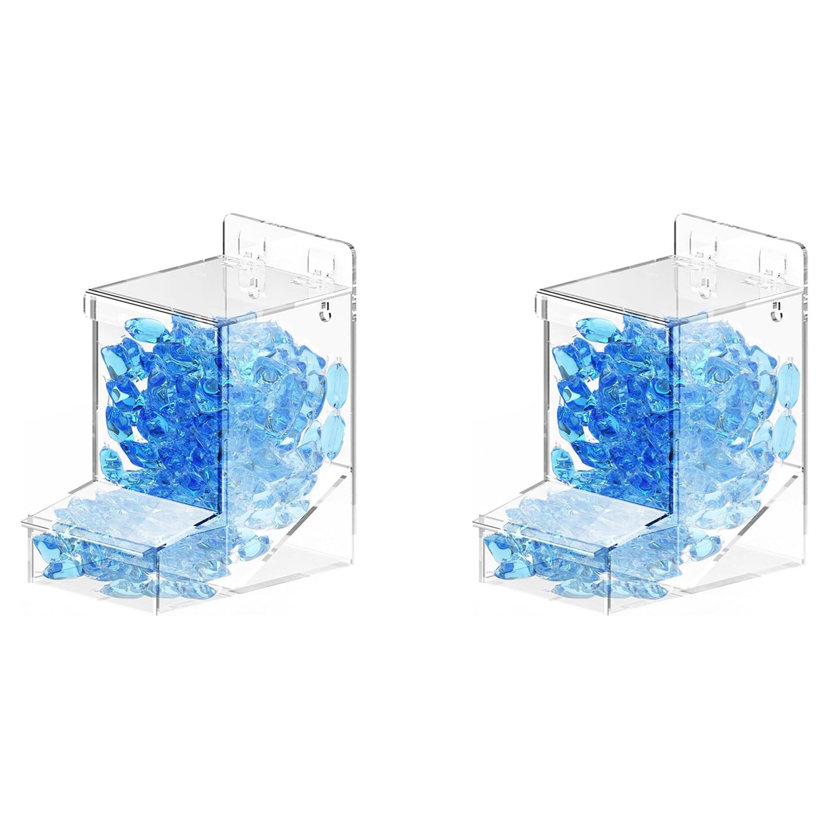 Hndhbfgrt 2X Laundry Pods Container, Acrylic Laundry Detergent Container Dishwasher Pods Container