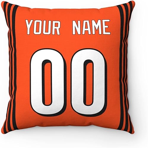 Miniatura 3 de ANTKING 2 paquetes de almohadas personalizadas con cualquier nombre y número para hombres, mujeres y niños Para Cincinnati