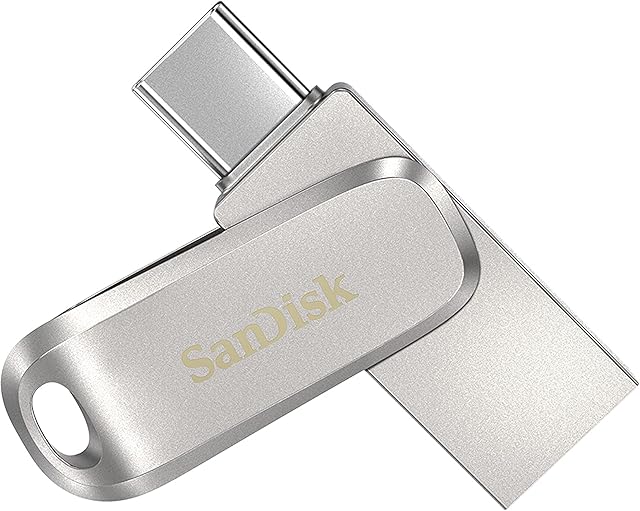 SanDisk Ultra 256GB Dual Drive Luxe Type-C 150MB/s USB 3.1 Gen 1, Silver