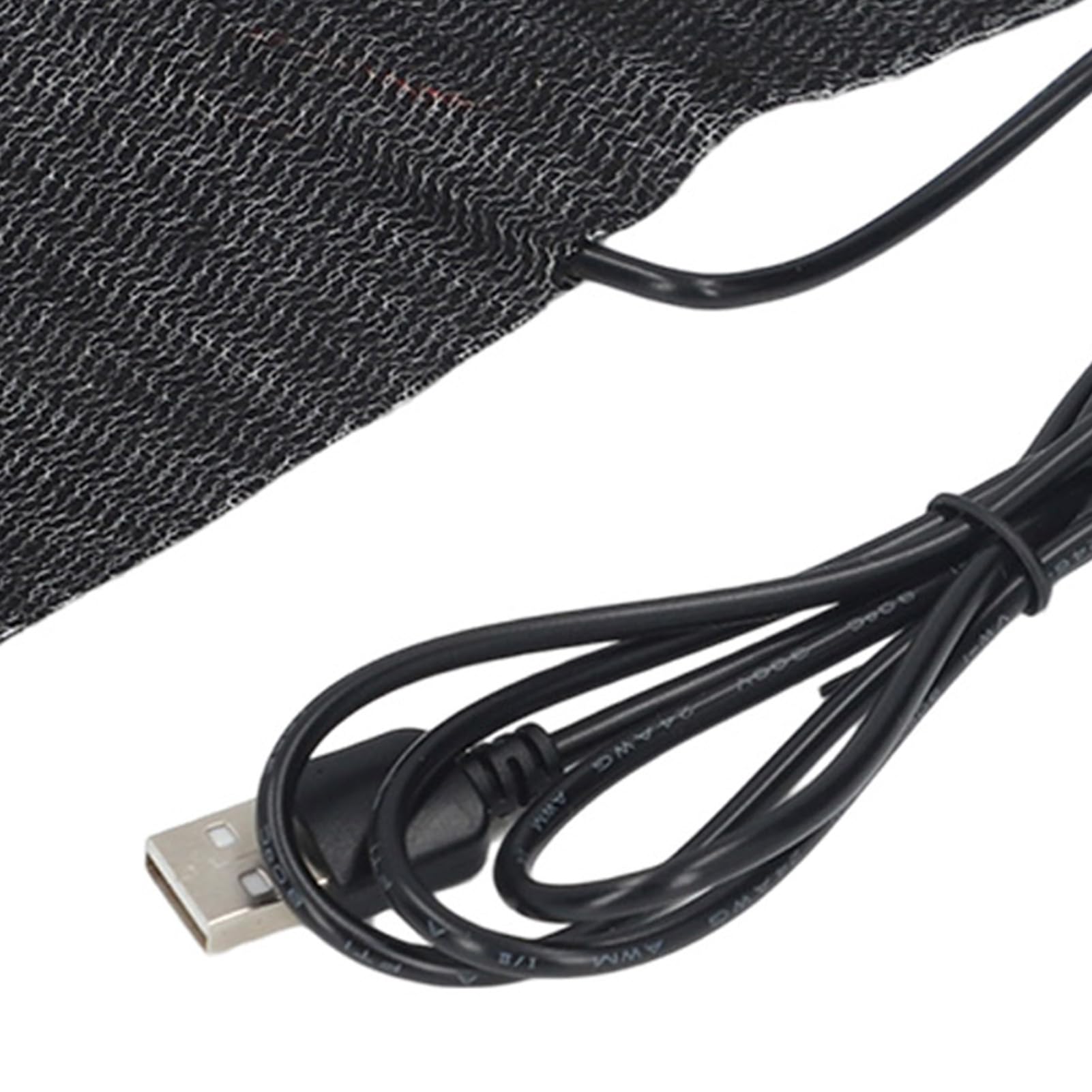 Hilitand Almohadilla eléctrica 5V USB Calentador eléctrico de Tela Almohadilla del Calentador para la Ropa Asiento para Mascotas Calentador 35 ℃ -45 ℃, 7.87 x 3.94 Pulgadas Negro
