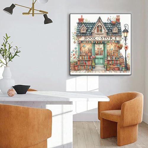 Miniatura 9 de EIBEILI Paquete de 4 kits de pintura de diamantes para adultos, kits de arte de diamantes 5D de paisaje para principiantes, bricolaje con puntos de