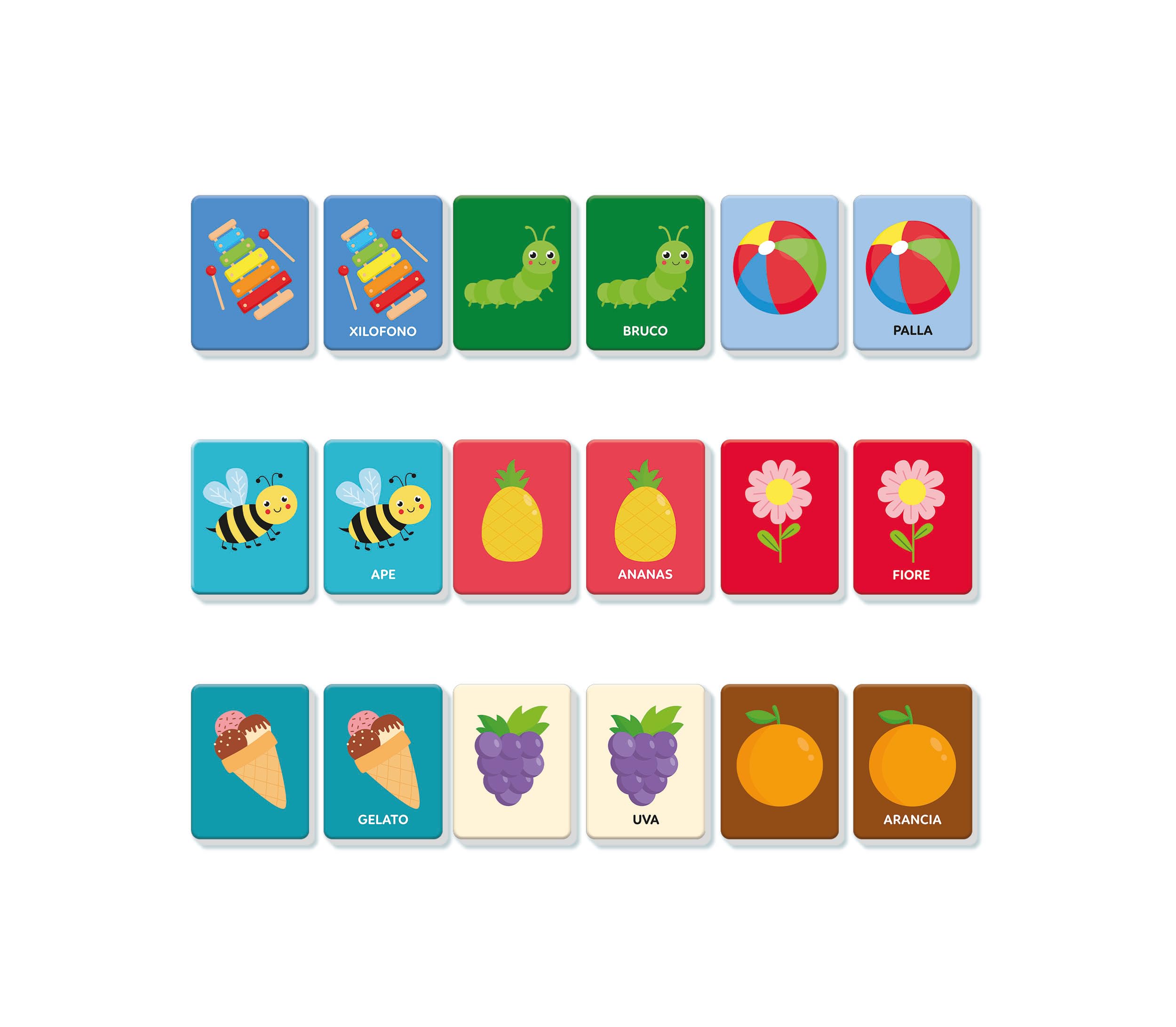 Clementoni Sapientino Baby Montessori - Carte Primo Memo, Gioco di Memoria Educativo Bambini 1-3 Anni, Carte Tattili per Sviluppare Linguaggio e Osservazione, Made in Italy, Lingua Italiana, 16830