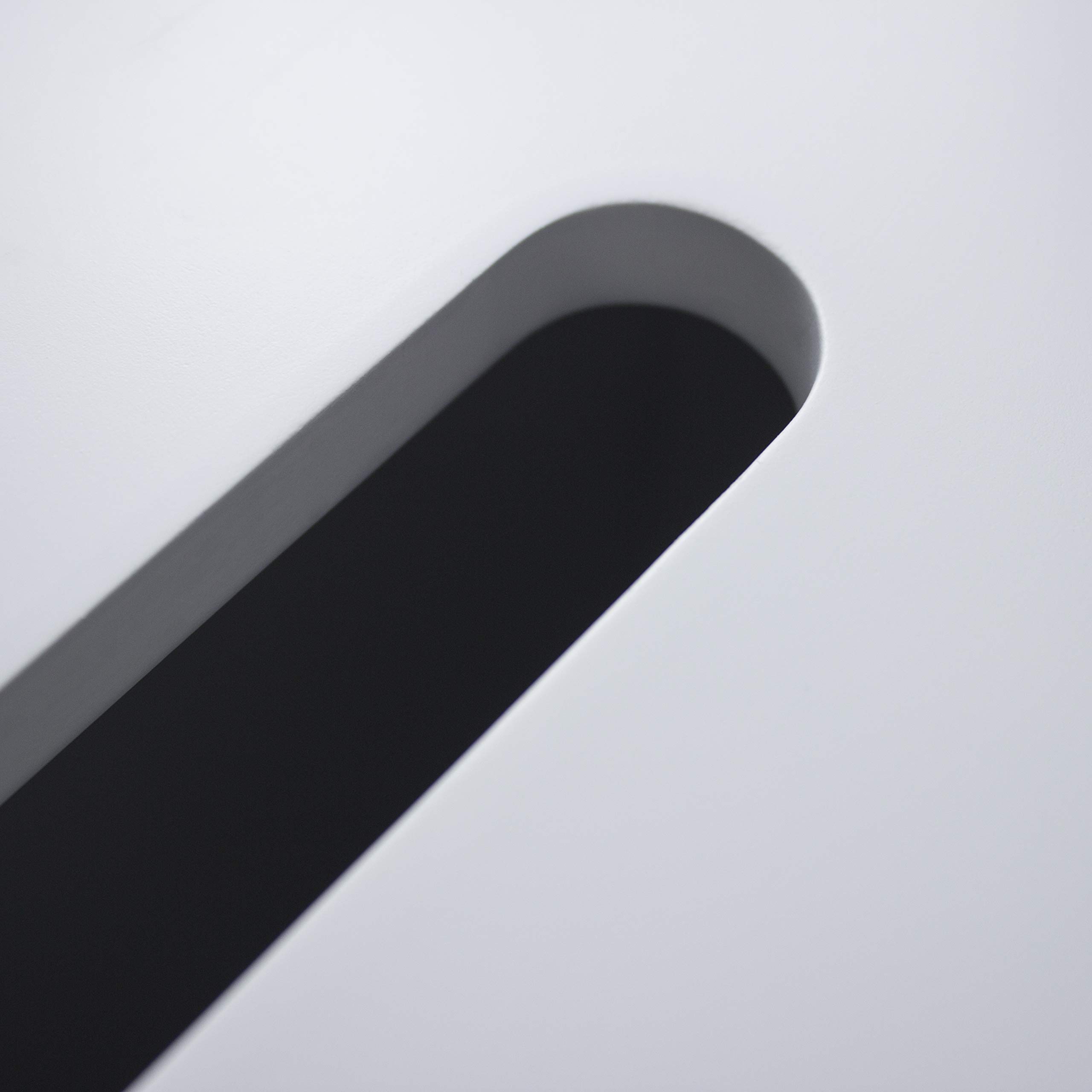 Woodluv White Shaker Slimline Wooden MultiPurpose Bathroom Storage