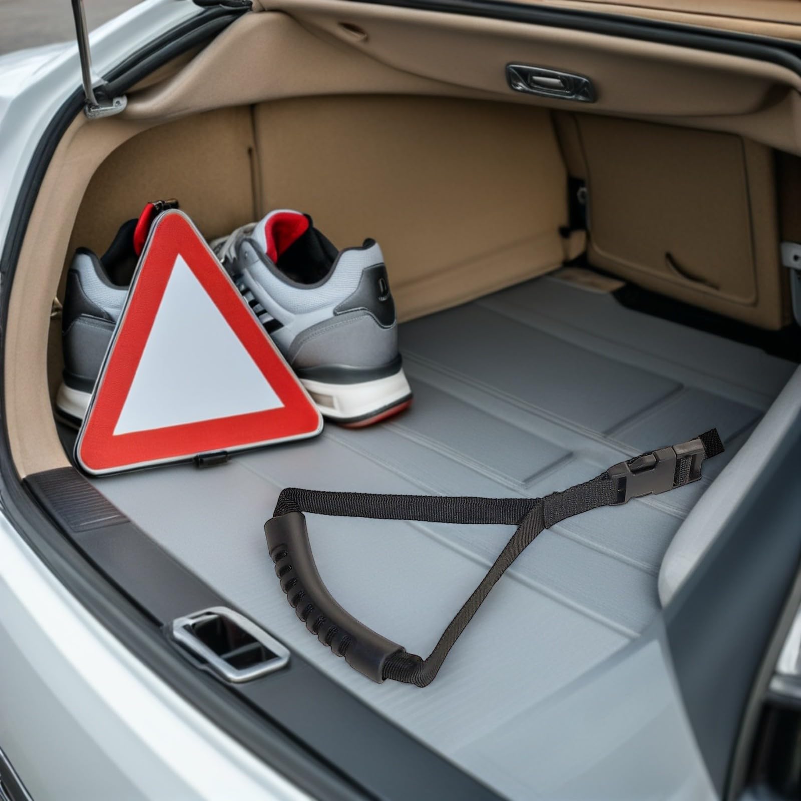 Asa de Soporte para Coche Ergonómica para Ancianos Correa de Nylon Portátil para Asistencia y Seguridad Bajar Vehículos Mango de Resistente y Fácil de Instalar
