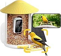 Vista 1 de NETVUE by Birdfy Smart Bird Feeder with Camera – AI Identifies Birds Species 2MP Night Vision & App Alerts, 2.4Ghz Wi-Fi Connect IP65 Weatherproof