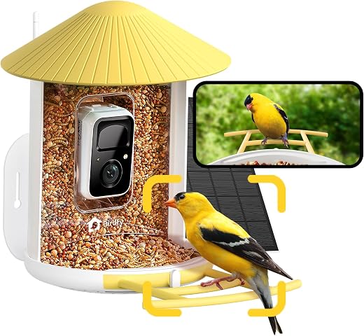 NETVUE by Birdfy Smart Bird Feeder with Camera – AI Identifies Birds...