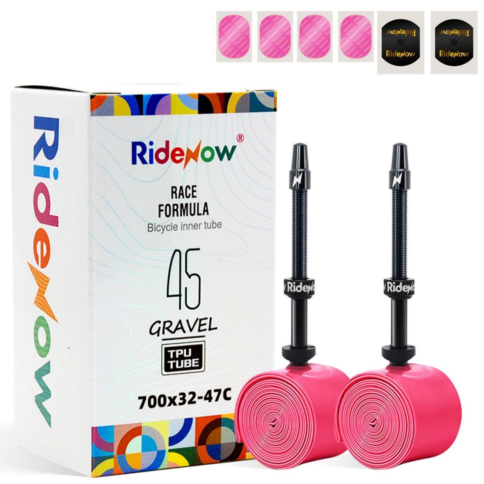 RideNow 2-Pack Gravel Bike TPU Inner Tube 700 x 32C-47C MTB 27" 28" 29"