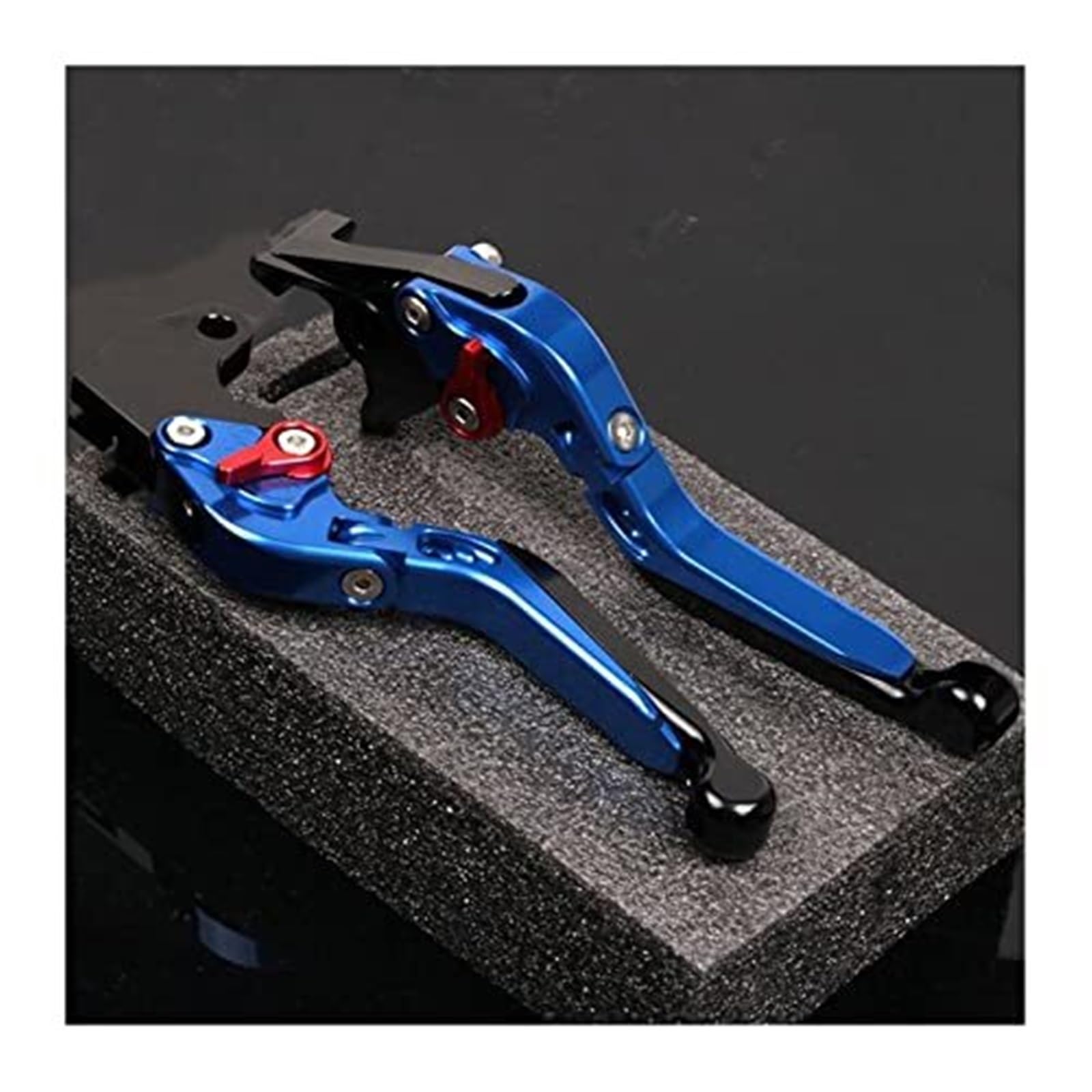 FLBZBLKASL Motorcycle Short Brake Clutch Levers Motorcycle Clutch Lever for FB for Mondial for Hipster for HPS 125 Accessories Adjustble CNC Aluminum Brake Levers Handle 1 Pair Modification Parts
