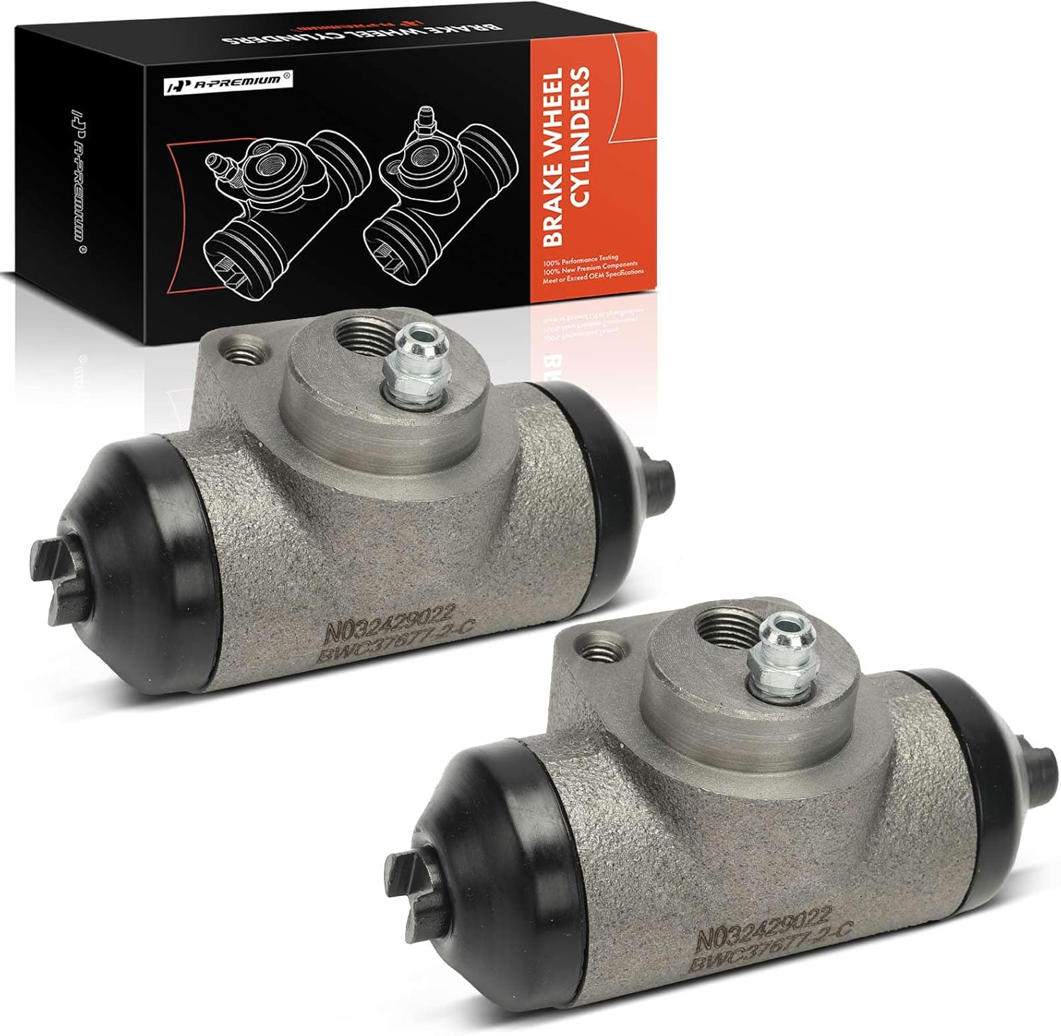 A-Premium Rear Drum Brake Wheel Cylinder Compatible with Select Chevrolet, Buick, Cadillac, Pontiac and Oldsmobile Models - Cavalier, Lumina, Electra, Century, DeVille, Bonneville, Regency, 2-PC Set
