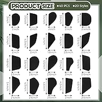 Vista 2 de 40 Pcs Pottery Mug Handle Molds Pottery Tools for Clay DIY Mug Handle Forms Various Shapes and Sizes Clay Tools Pottery Tools and Supplies for Craft