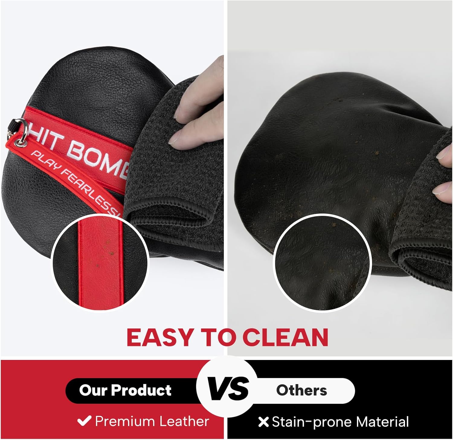 Golf Head Covers, Leather Driver Headcover, Fairway Wood Cover, Hybrid Head Covers – Advanced Embroidery Golf Club Head Covers for Men Women Play FEARLESSLY Golf Headcovers