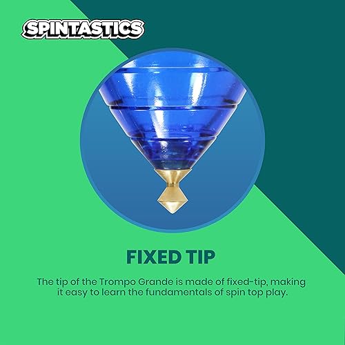 Miniatura 3 de Spintastics Trompo Grande - Top giratorio de punta fija color azul