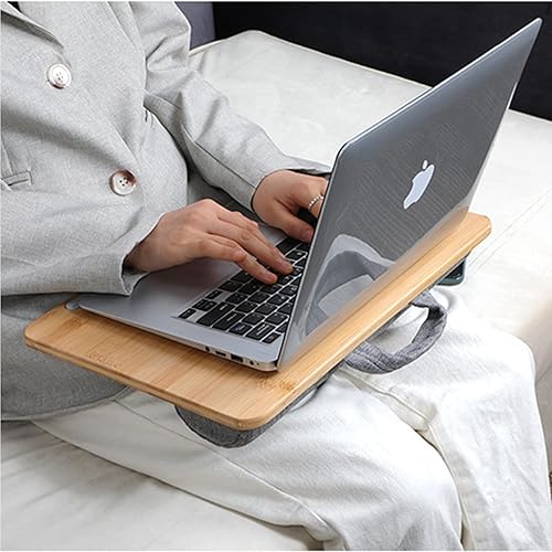 Miniatura 7 de SUMISKY Mesa portátil para laptop con plataforma de bambú soporte para teléfono cojín antideslizante en la cama y el sofá XL 216 x 142 pulgadas con