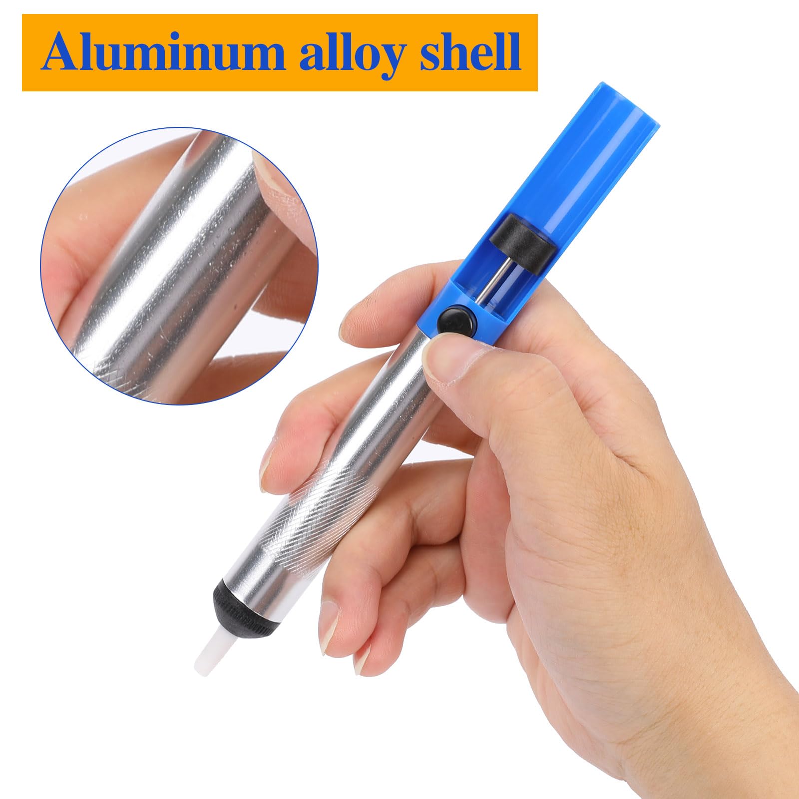 Pompa dissaldante, pompa dissaldante, ugello in silicone resistente alle alte temperature, aspirazione più forte, pompa dissaldante, strumento di rimozione della saldatura, accessorio indispensabile
