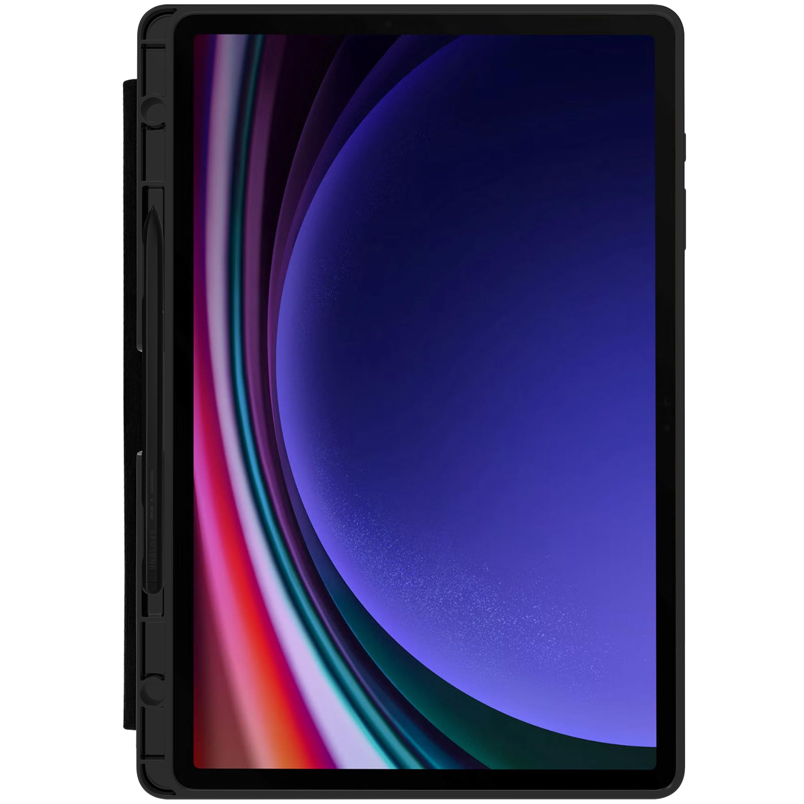 Cover OtterBox React Folio Case per Samsung Galaxy Tab S9+ / Samsung Galaxy Tab S10+, antishock e cadute, ultra sottile, custodia Folio protettiva, testata a norme MIL-STD 810G, Nero