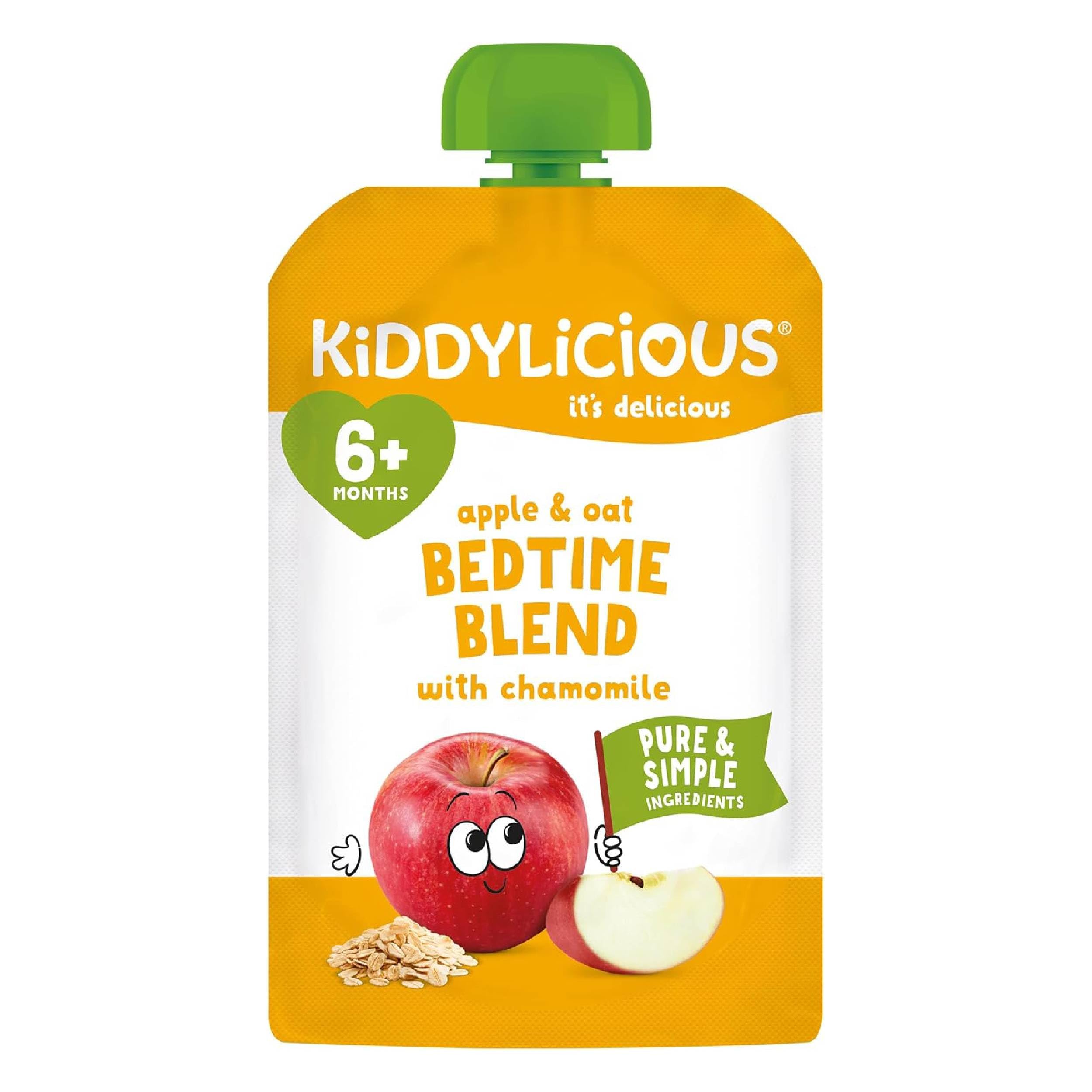 Kiddylicious Apple & Oat Bedtime Blend with Chamomile Pouch 100g