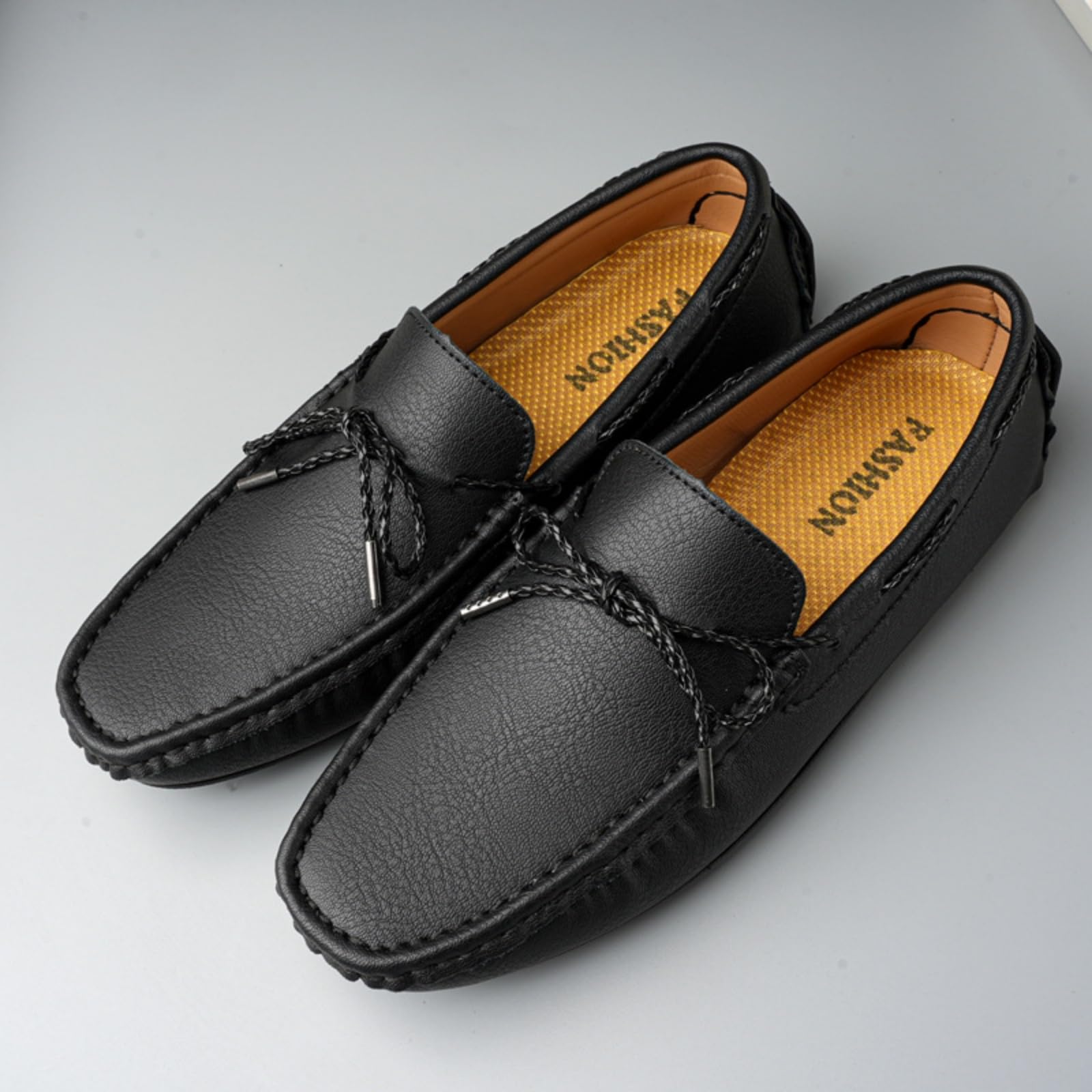 Hixingo Scarpe da Guida da Uomo in Pelle