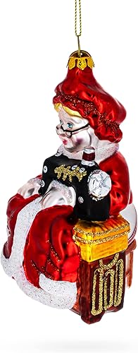 Miniatura 2 de Diligent Mrs. Claus y máquina de coser adorno de Navidad de vidrio soplado