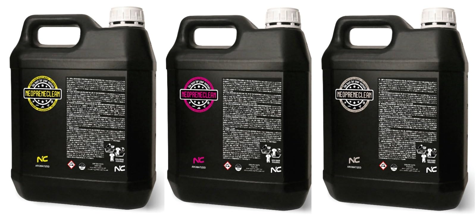 NeopreneClean - Nettoyant détergent pour néoprène. Savon pour néoprène sans éclaircissement. 100% biodégradable. Produit recommandé par la FESURFING. (1 litre, Pastèque)