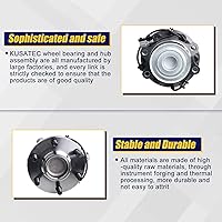 Vista 4 de KUSATEC 515064 Cojinete de rueda delantera y conjunto de cubo compatible con Nissan Frontier Pathfinder Xterra 2WD, Suzuki Equator 2009 2010 2011