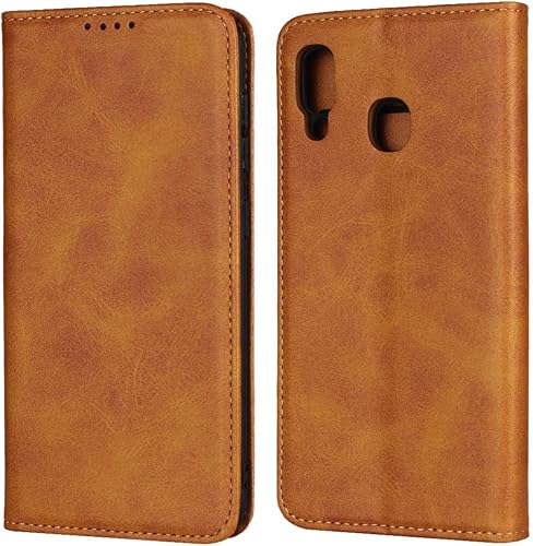 iCoverCase Funda tipo cartera para Samsung Galaxy A20A30, cuero sintético de alta calidad, ranuras para tarjetas, soporte para tarjetas, función