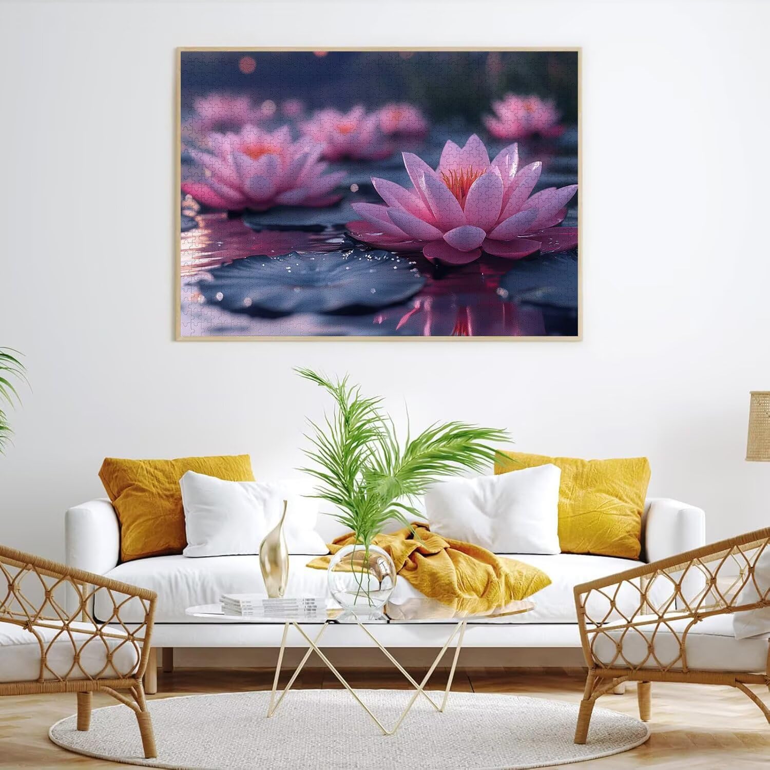 Puzzle 5000 Pezzi stagno Puzzle Legno Lotus, n-18