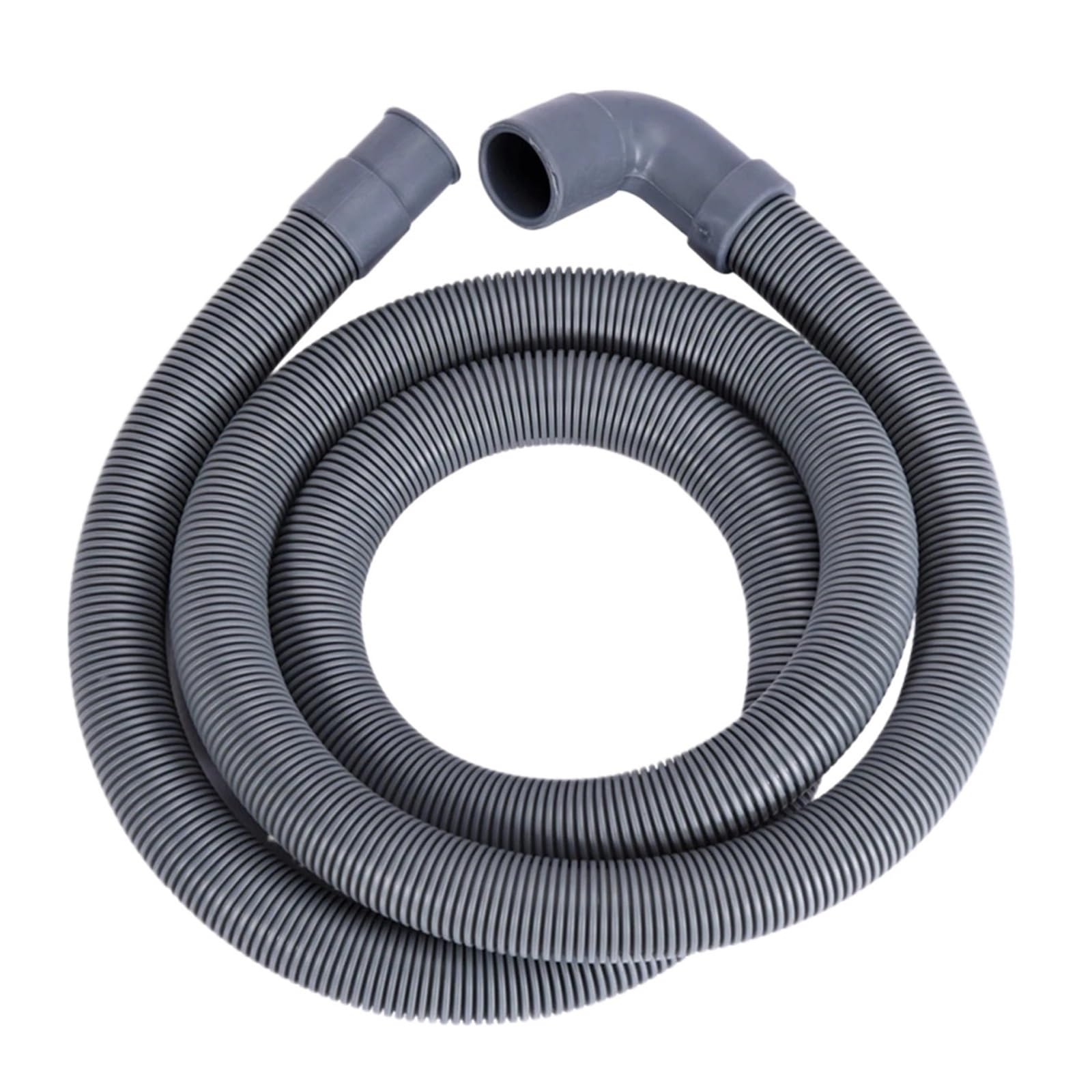 Rshechufbfg 1M 1/1.5/2M Flexible Water Soft Drain Outlet Extension Pipe,Compatible For Washing Machine,Dishwasher,Bathroom,Kitchen(1M)