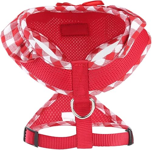 Miniatura 10 de Arnés para perro de malla suave mejorado, súper transpirable, ligero, arnés para mascotas, para cachorros, perros al aire libre, arnés morado, grande