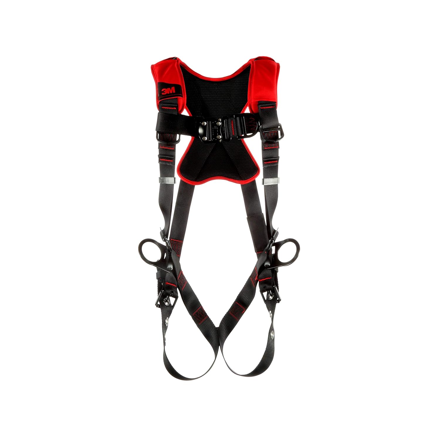 3M Protecta Comfort Vest-Style Positioning/Climbing Harness 1161440, Black, Medium/Large, 1 Ea/Case
