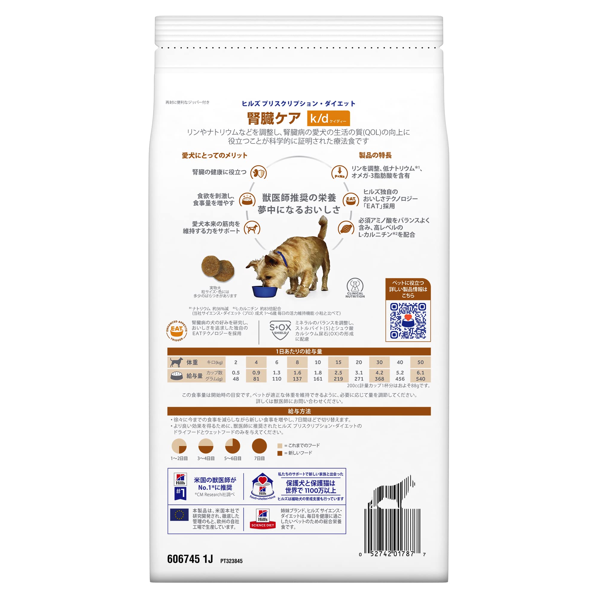 Amazon.co.jp: Hills Prescription Diet Dog Food, Dry k/d KD with