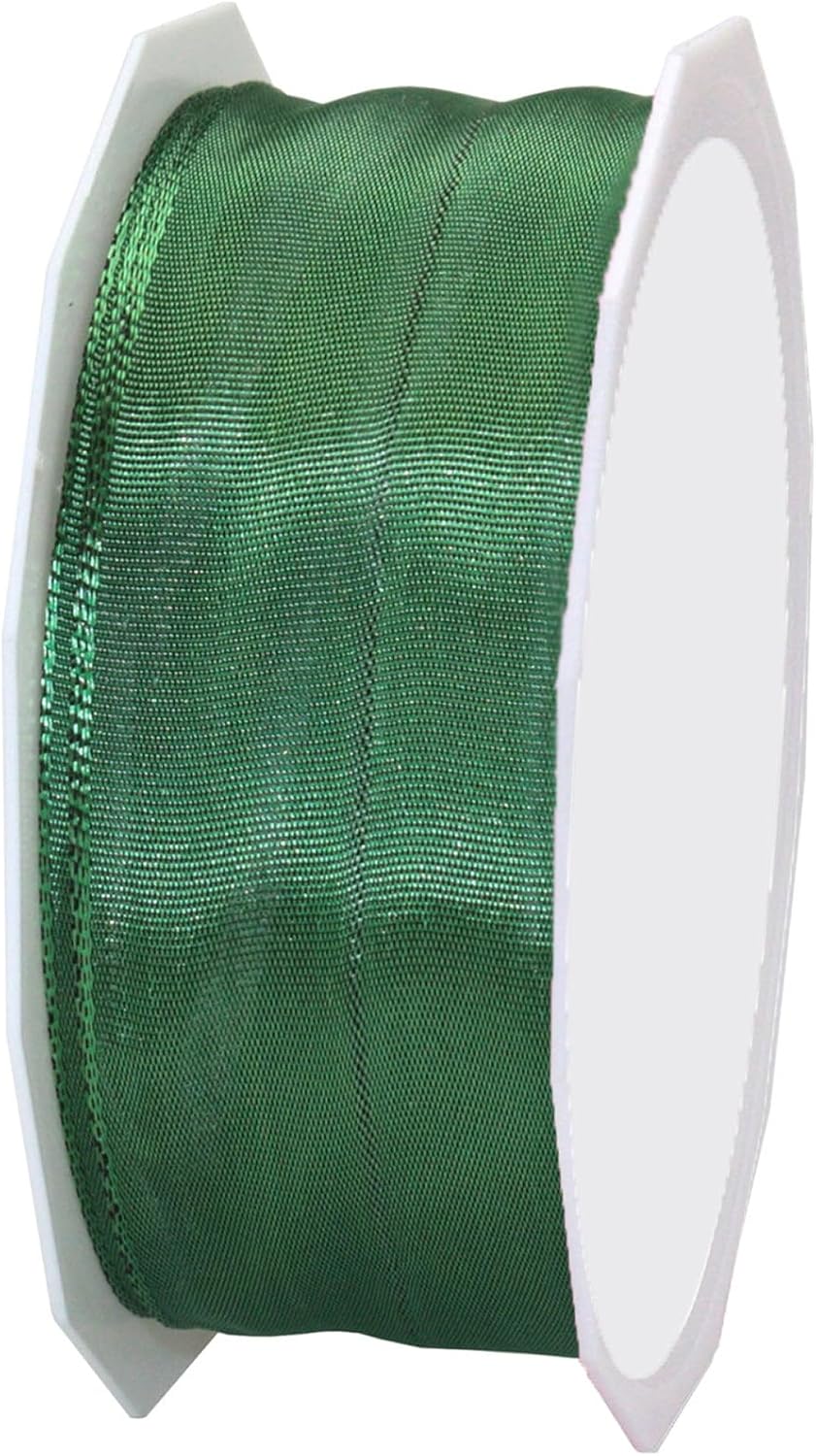 Morex Ribbon French Wired Lyon Ribbon, 1-Inch by 27-Yard Spool, Baby Pink (46425/25-220)